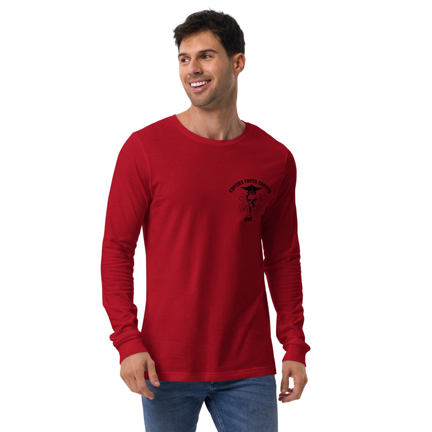 EMT Long Sleeve Tee Black Text