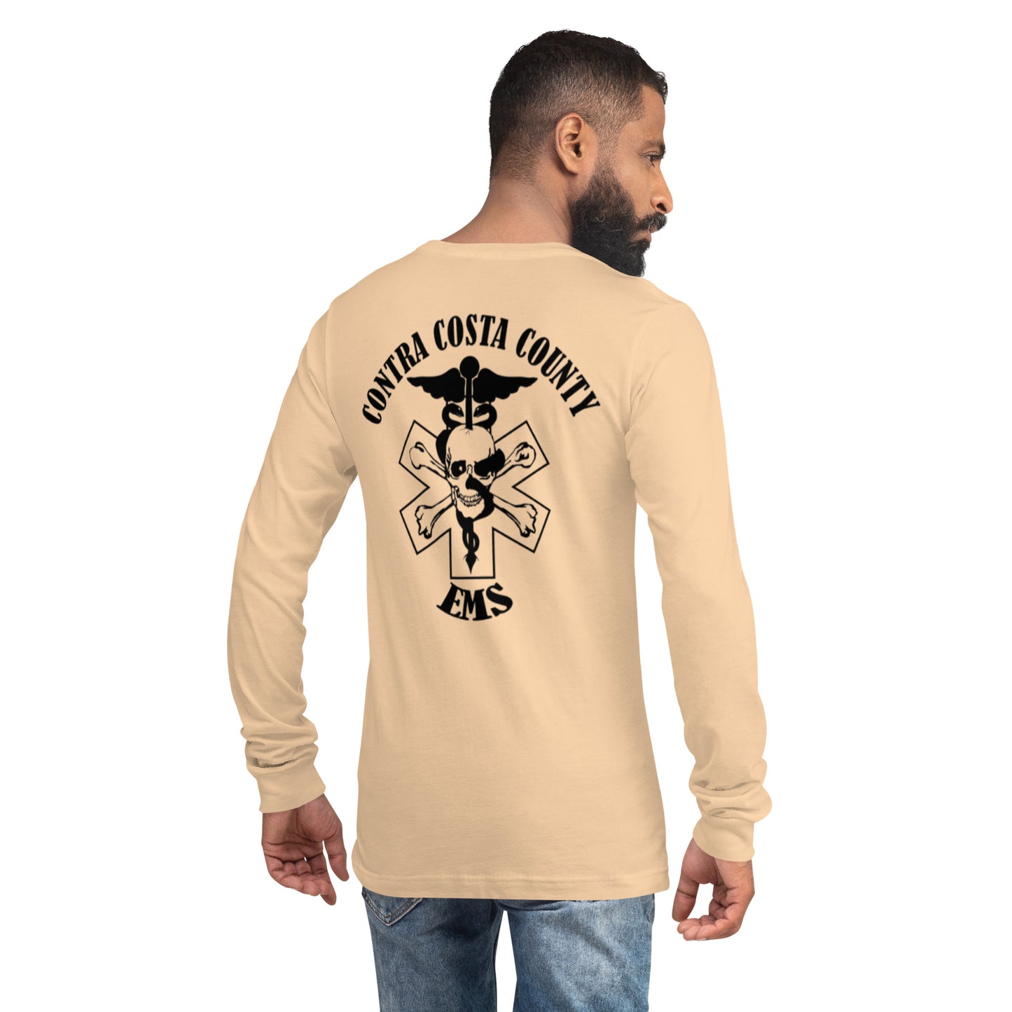 EMS Long Sleeve Tee Black Text