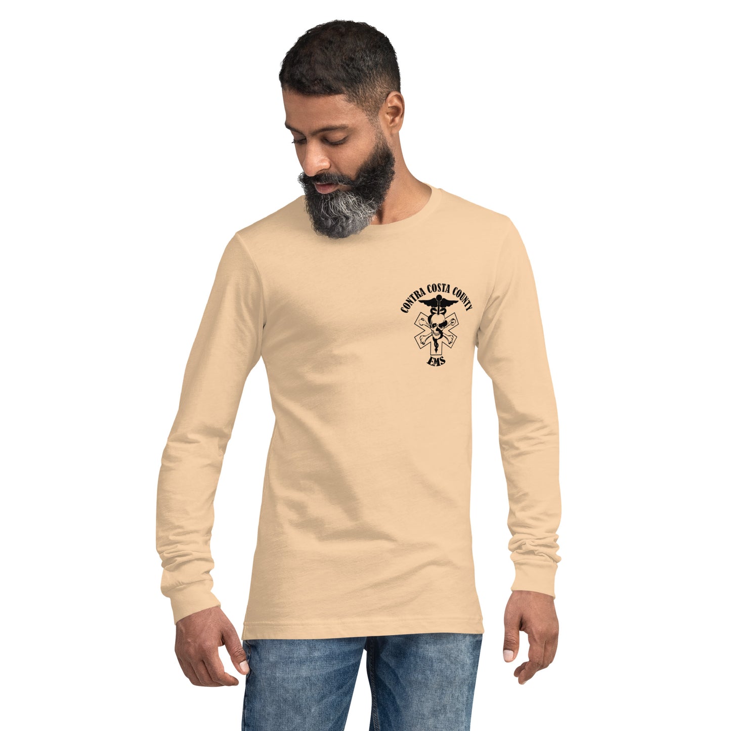 EMS Long Sleeve Tee Black Text