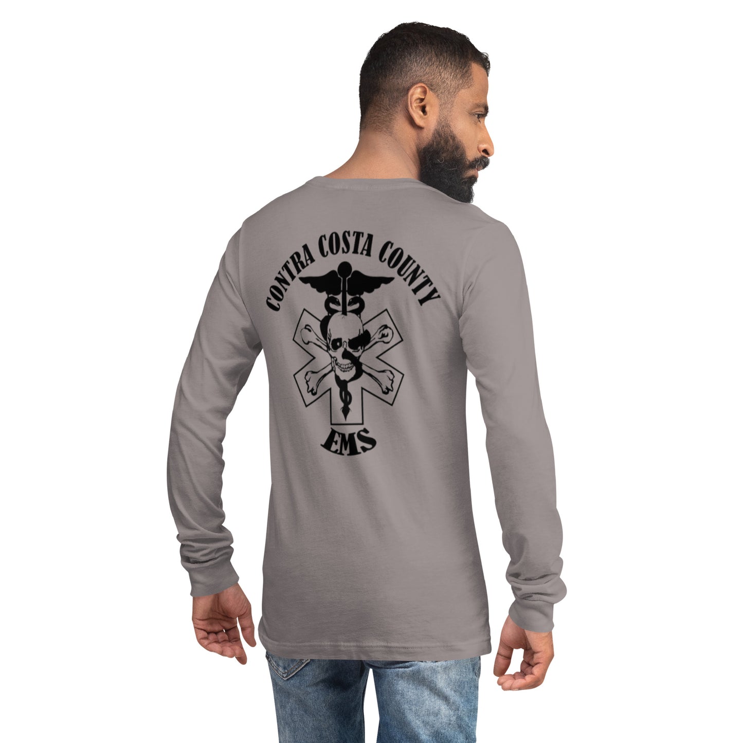 EMS Long Sleeve Tee Black Text