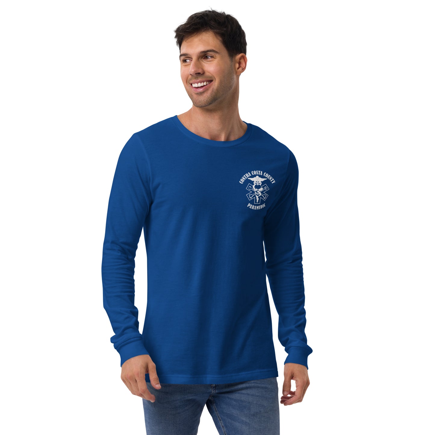 Paramedic Long Sleeve Tee White Text