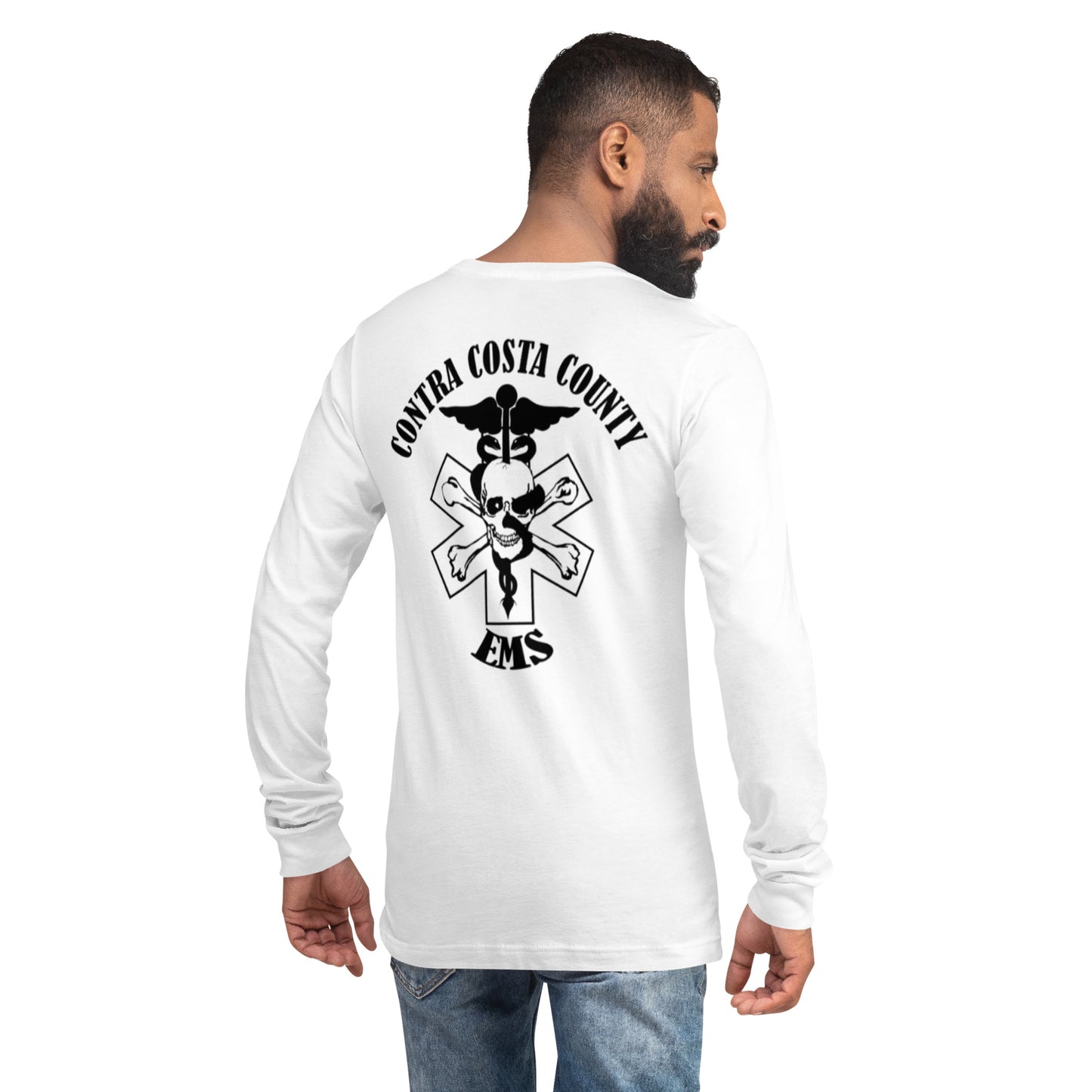 EMS Long Sleeve Tee Black Text
