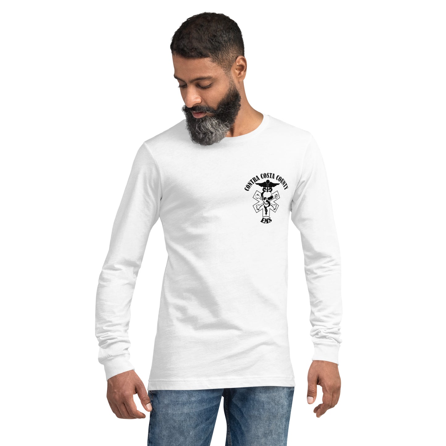 EMS Long Sleeve Tee Black Text