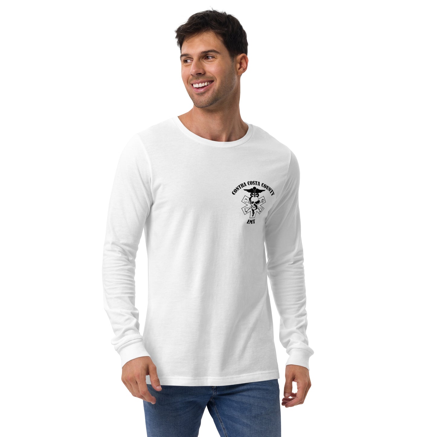 EMT Long Sleeve Tee Black Text